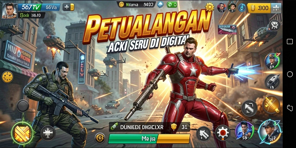 Tampilan gameplay <strong>567TV</strong> yang mendebarkan dan penuh aksi.