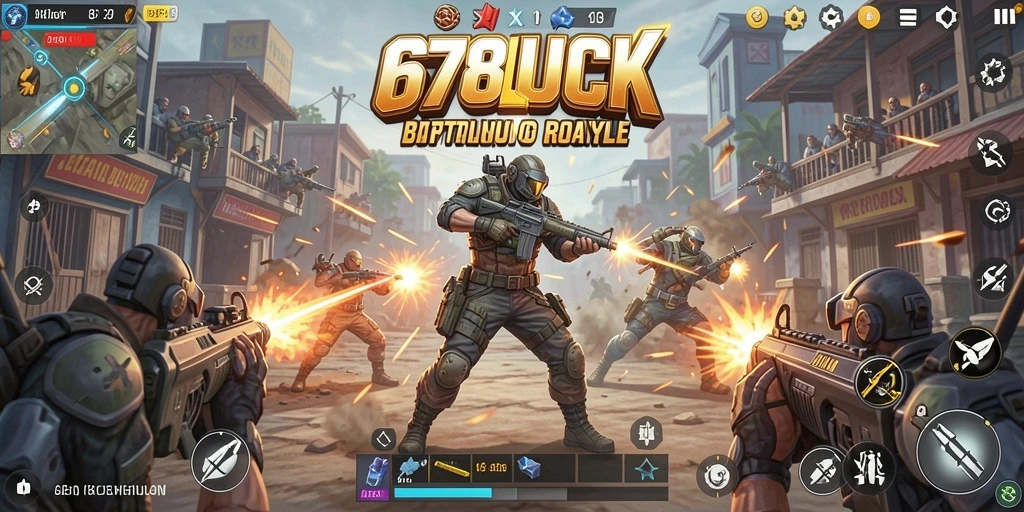 Screenshot dari gameplay seru di 678LUCK Battle Royale.