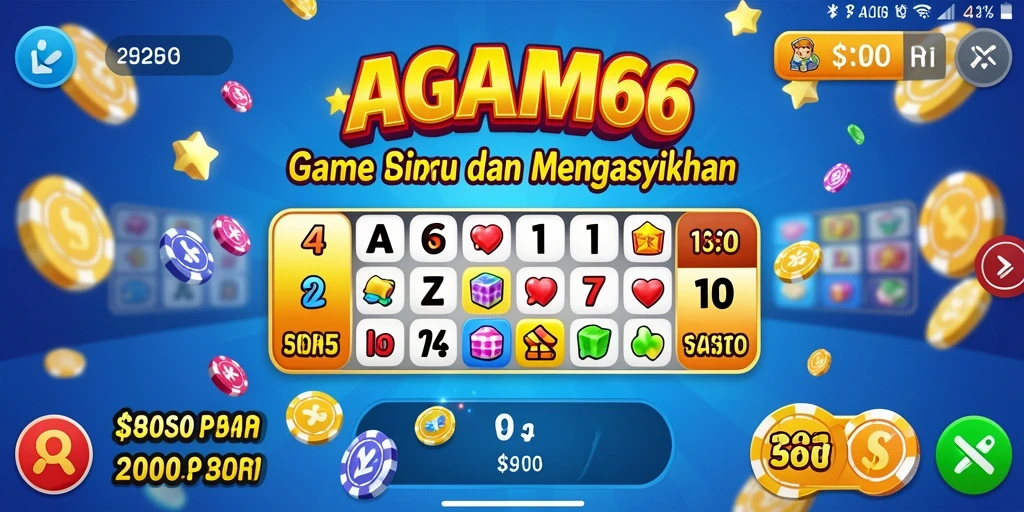 Tampilan gameplay Bingo AGAM66 yang seru dan interaktif.