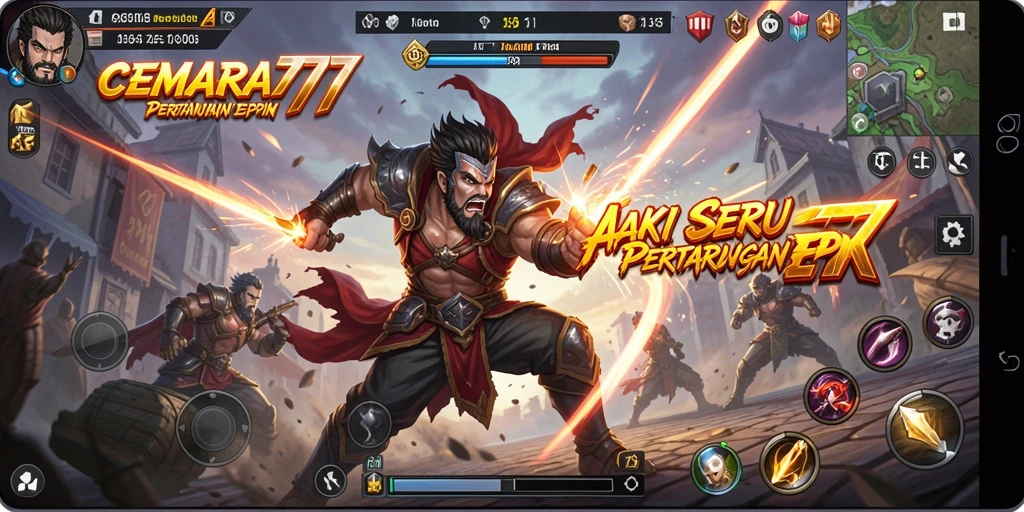 Tampilan gameplay CEMARA777 yang menegangkan dan dinamis.