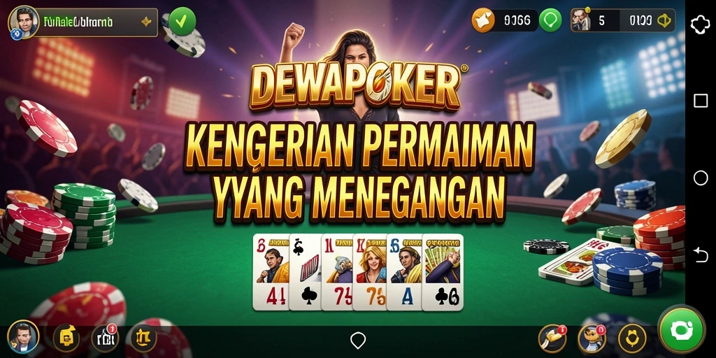 Screenshot gameplay dengan suasana mencekam di DEWAPOKER.