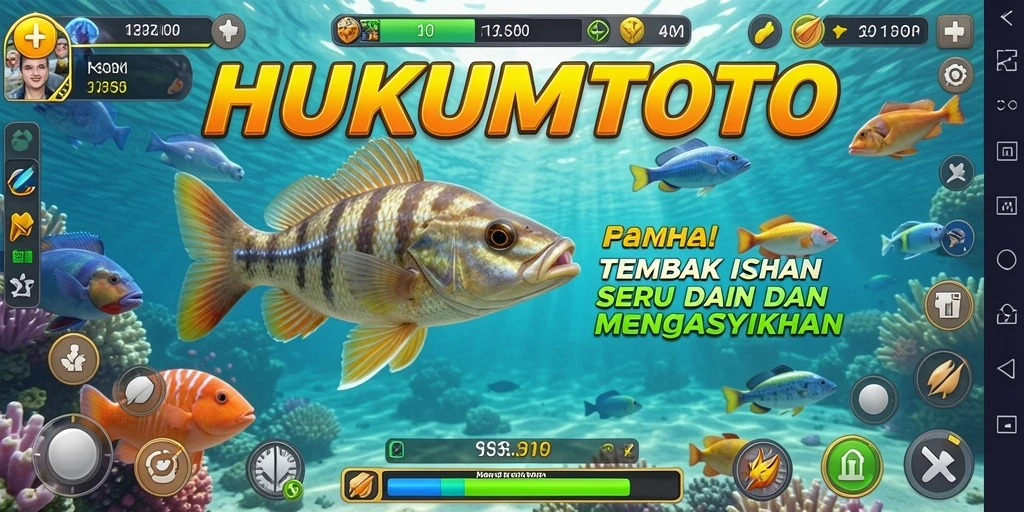Gameplay seru HUKUMTOTO menembak ikan yang mengasyikkan.