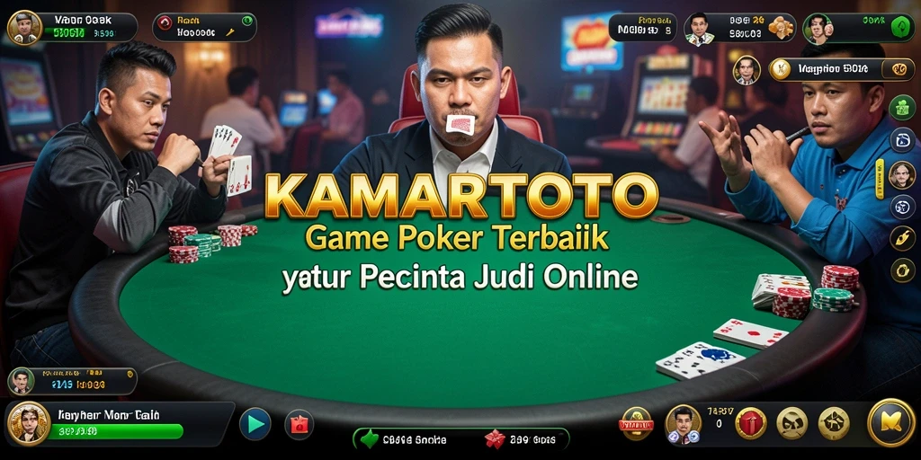 Tampilan gameplay Poker yang seru dan menarik di KAMARTOTO.