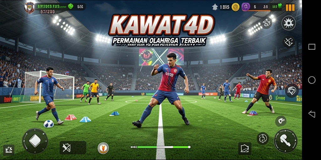 Tampilan gameplay KAWAT4D yang menegangkan dan kompetitif di lapangan.