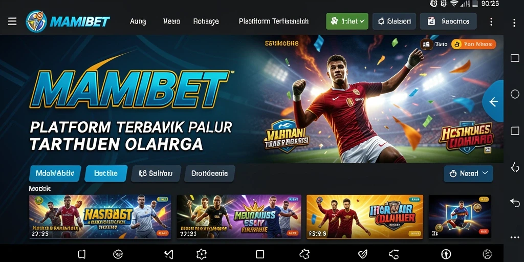 Tampilan gameplay MAMIBET dengan taruhan olahraga yang menarik.