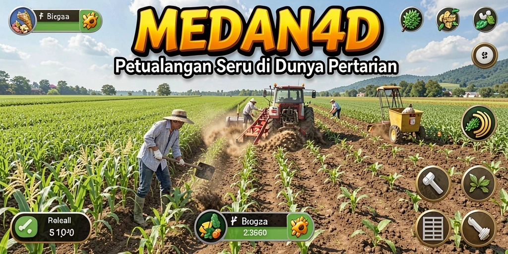 Tampilan gameplay seru di dunia pertanian MEDAN4D.