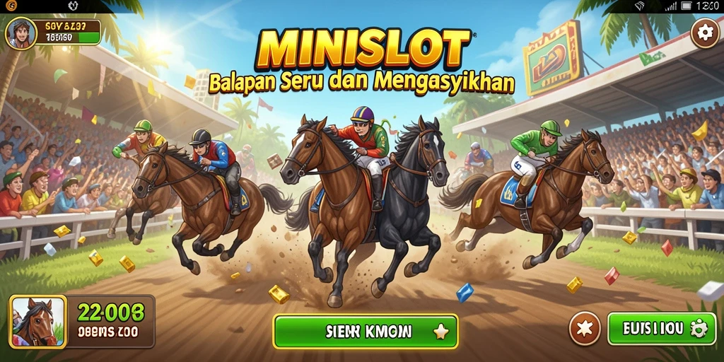 Gameplay seru dari balapan di MINISLOT dengan grafik memukau.