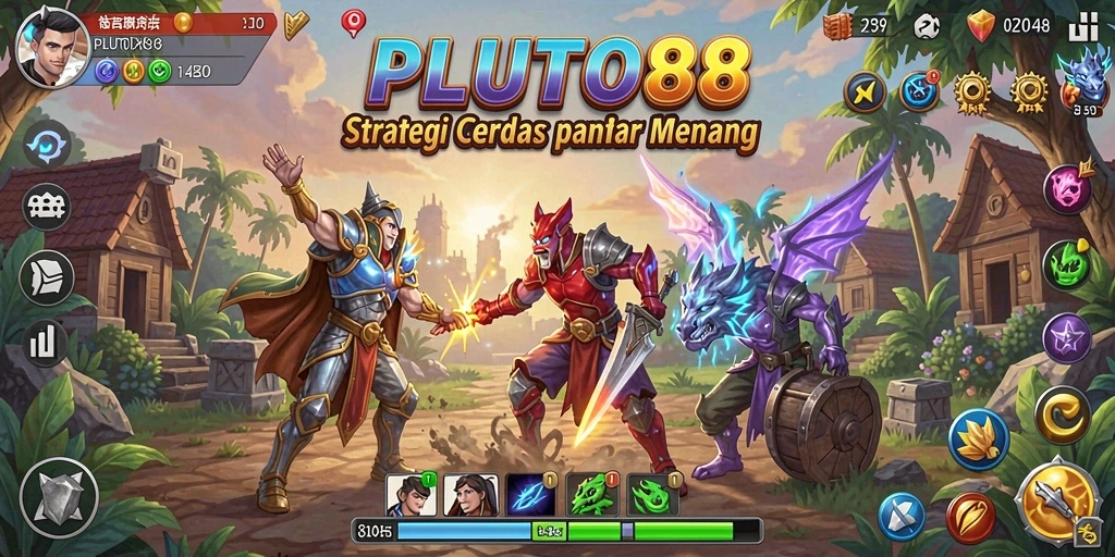 Tampilan gameplay strategis yang seru dan menantang.