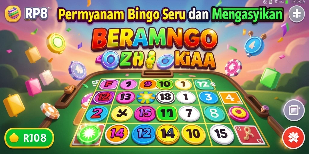 Tampilan gameplay seru dari permainan Bingo RP8.