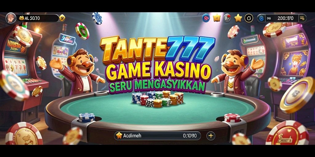 Screenshot menampilkan gameplay seru dari TANTE777 dengan berbagai permainan kasino.