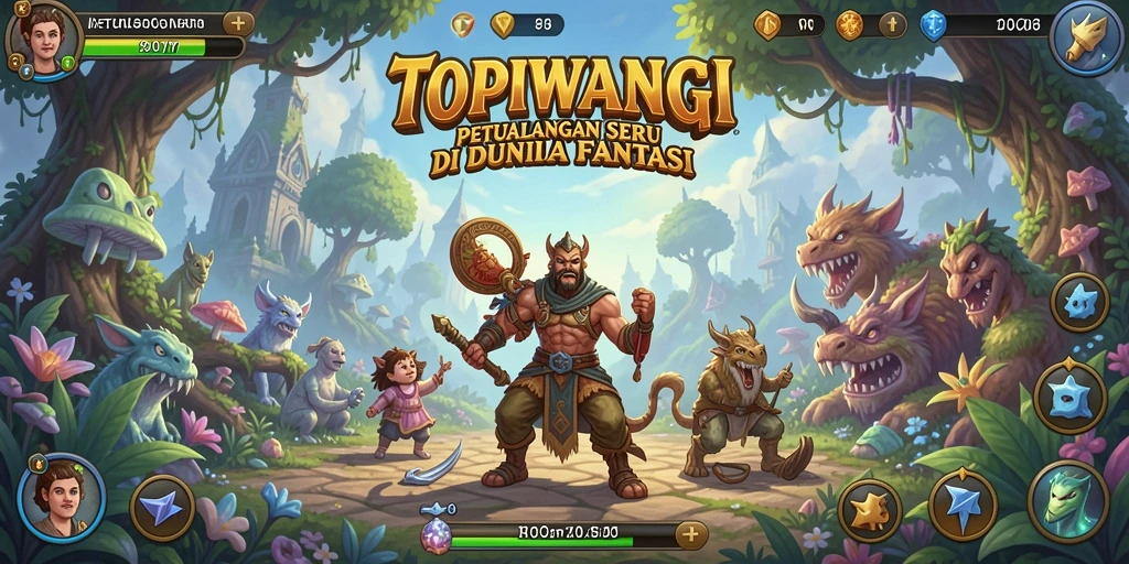 Screenshot dari gameplay TOPIWANGI yang penuh petualangan.