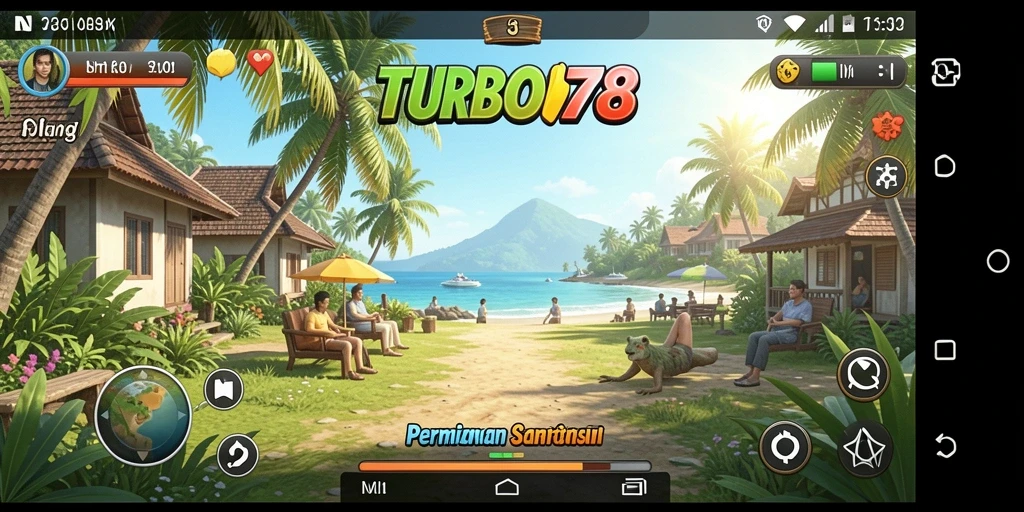 Tampilan gameplay <strong>TURBO78</strong> yang cerah dan mengasyikkan.